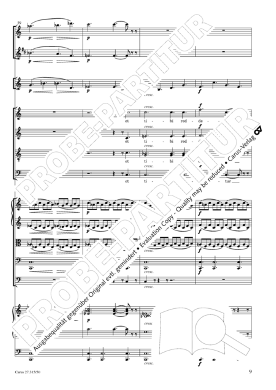 Requiem in C major 4-Part scores gallery preview page 12