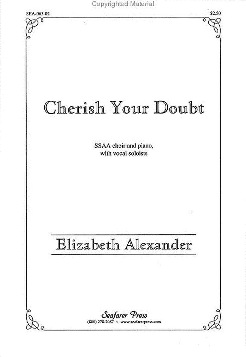 Cherish Your Doubt (SSAA)