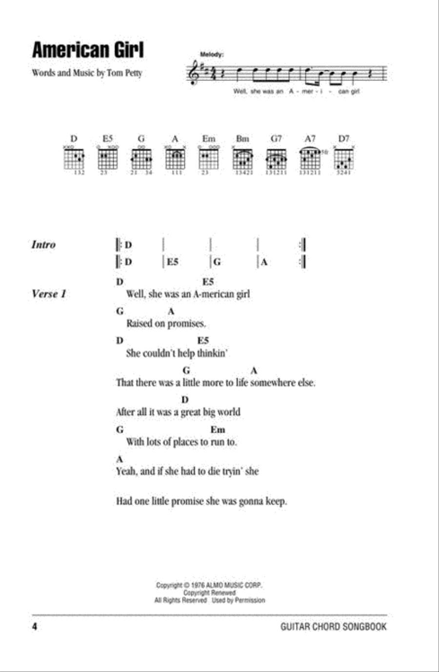 Tom Petty Guitar scores gallery preview page 5