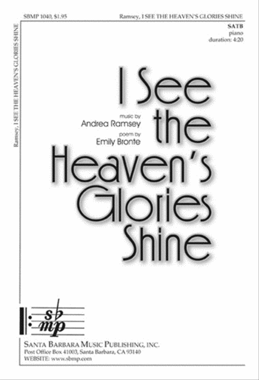 I See the Heaven's Glories Shine - SATB Octavo 4-Part scores gallery preview page 1