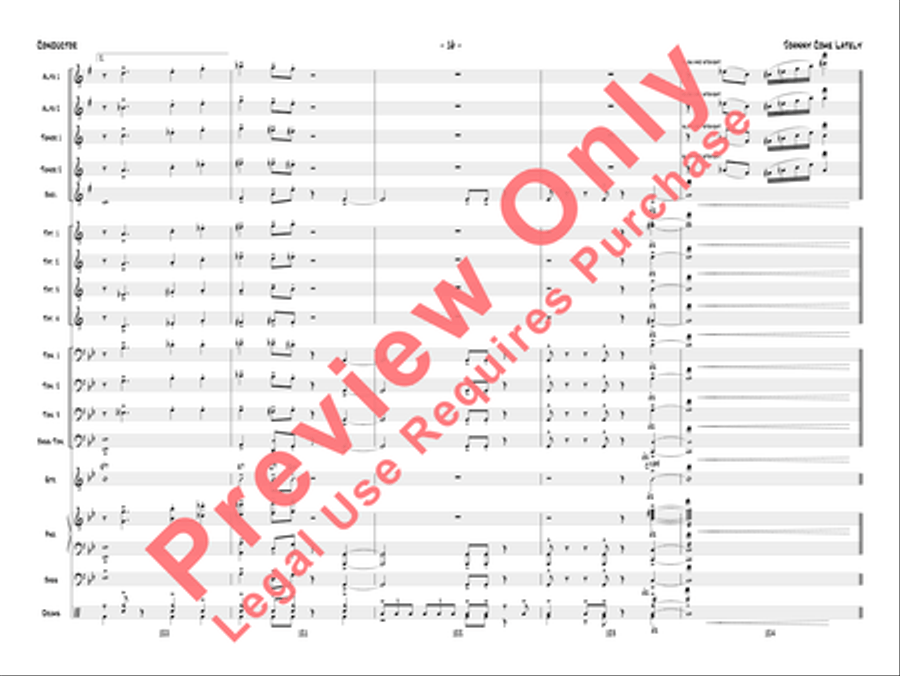 Johnny Come Lately Johnny Come Lately Jazz Ensemble scores gallery preview page 19