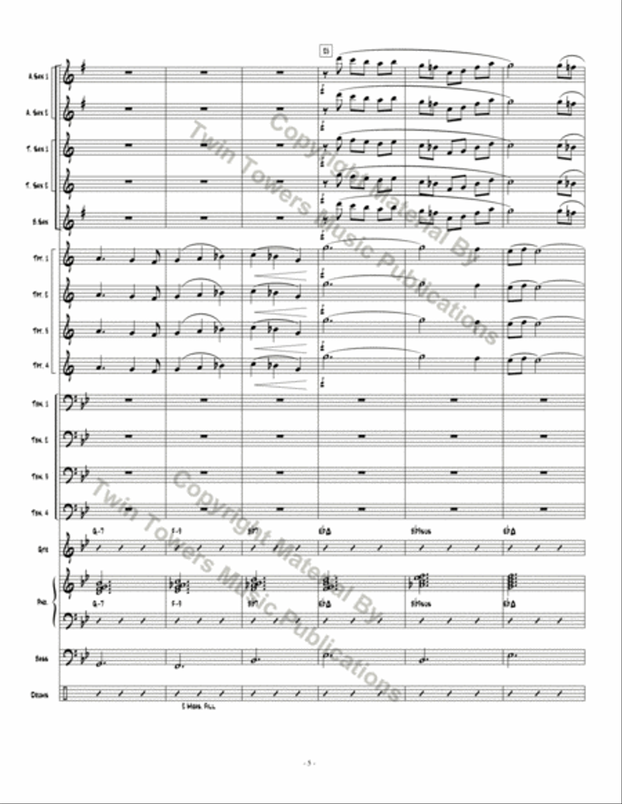 Pthalo Blue Pthalo Blue Jazz Ensemble scores gallery preview page 6