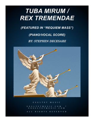 Book cover for Tuba Mirum / Rex Tremendae Majestatis (from "Requiem Mass" - Piano/Vocal Score)