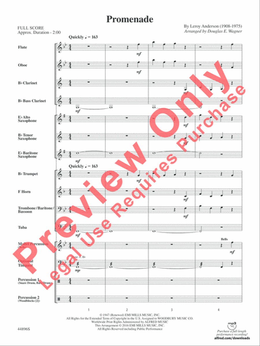 Promenade Promenade Concert Band scores gallery preview page 19