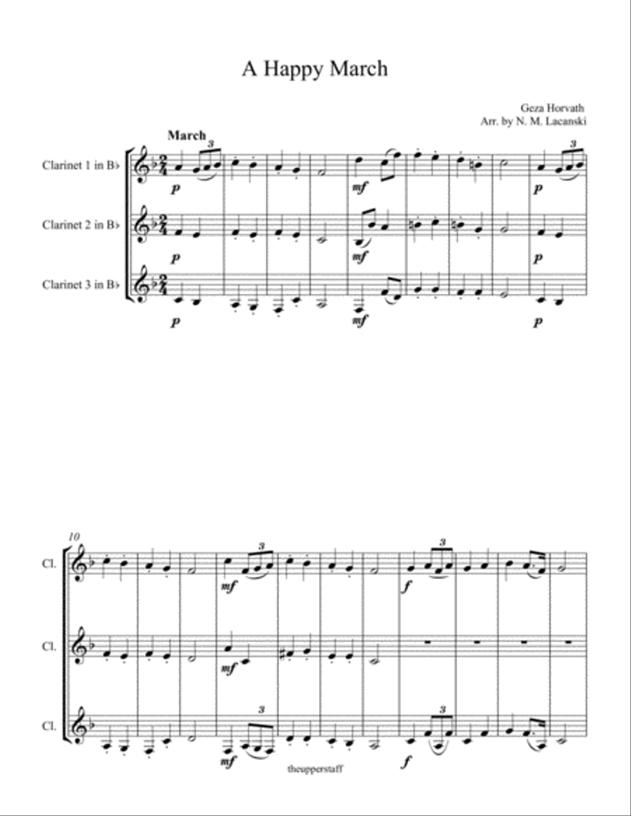A Happy March A Happy March Woodwind Trio scores gallery preview page 2