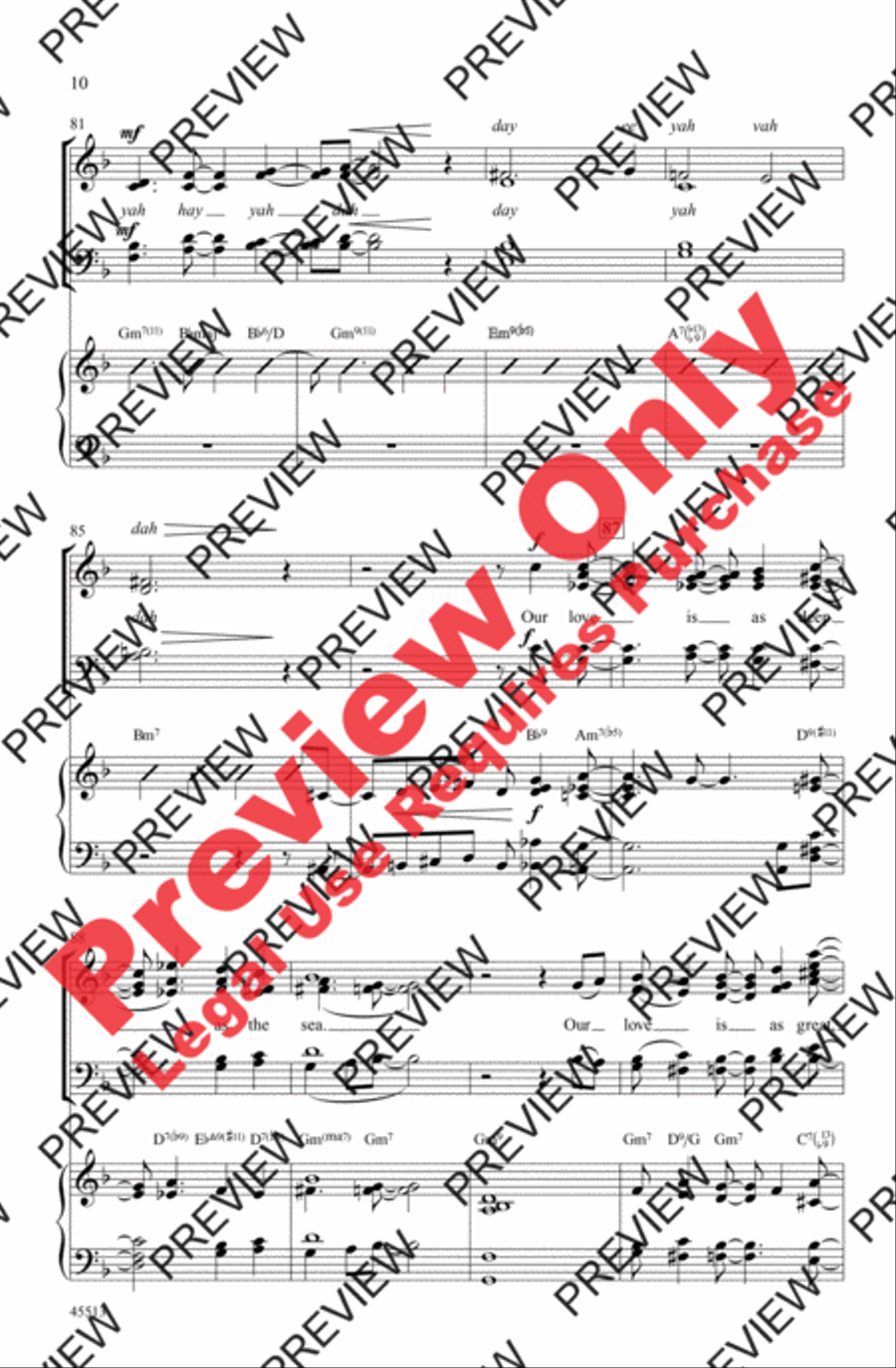 Alone Together 4-Part scores gallery preview page 10