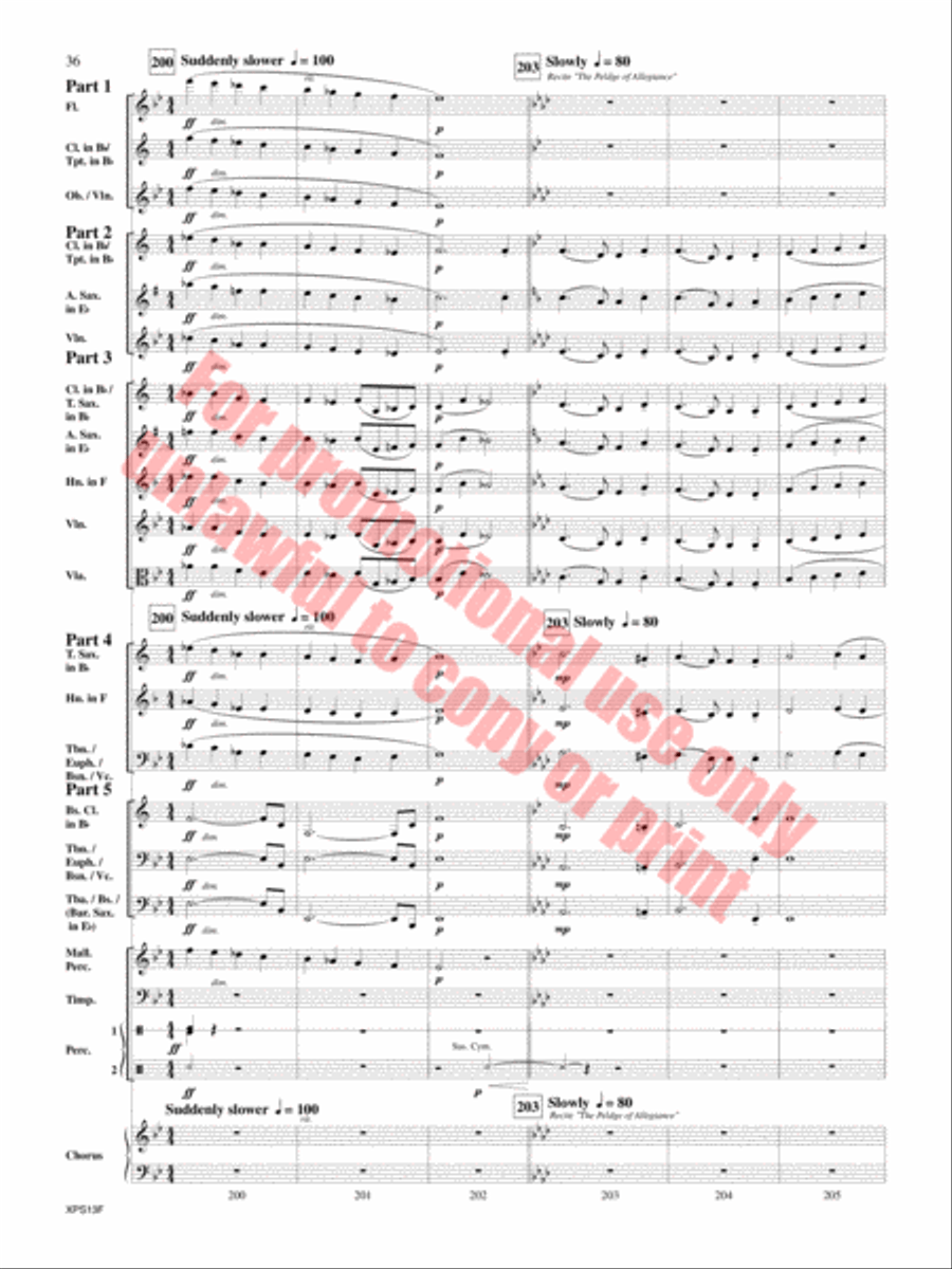 Armed Forces The Pride of America! Concert Band scores gallery preview page 37