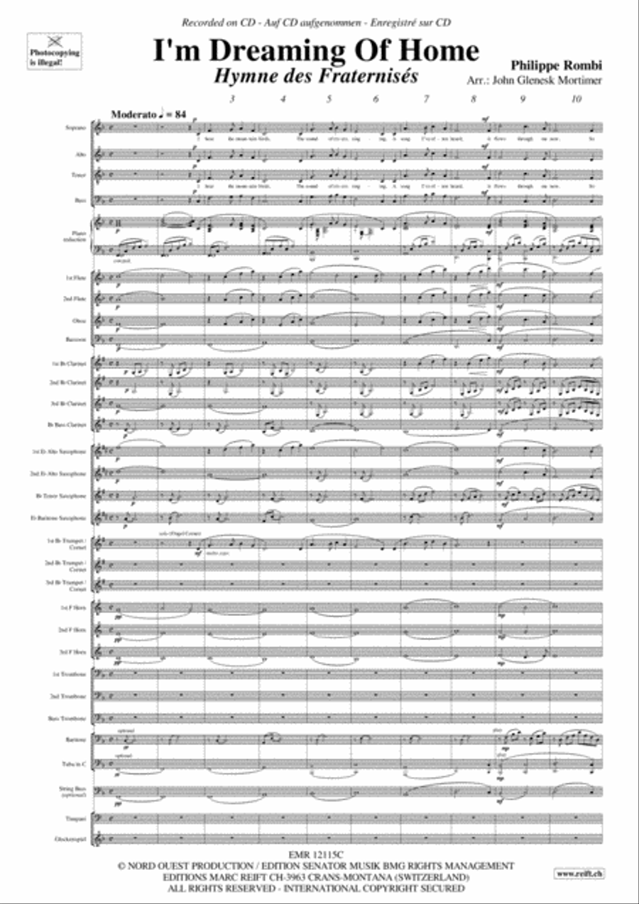 I'm Dreaming Of Home 4-Part scores gallery preview page 3