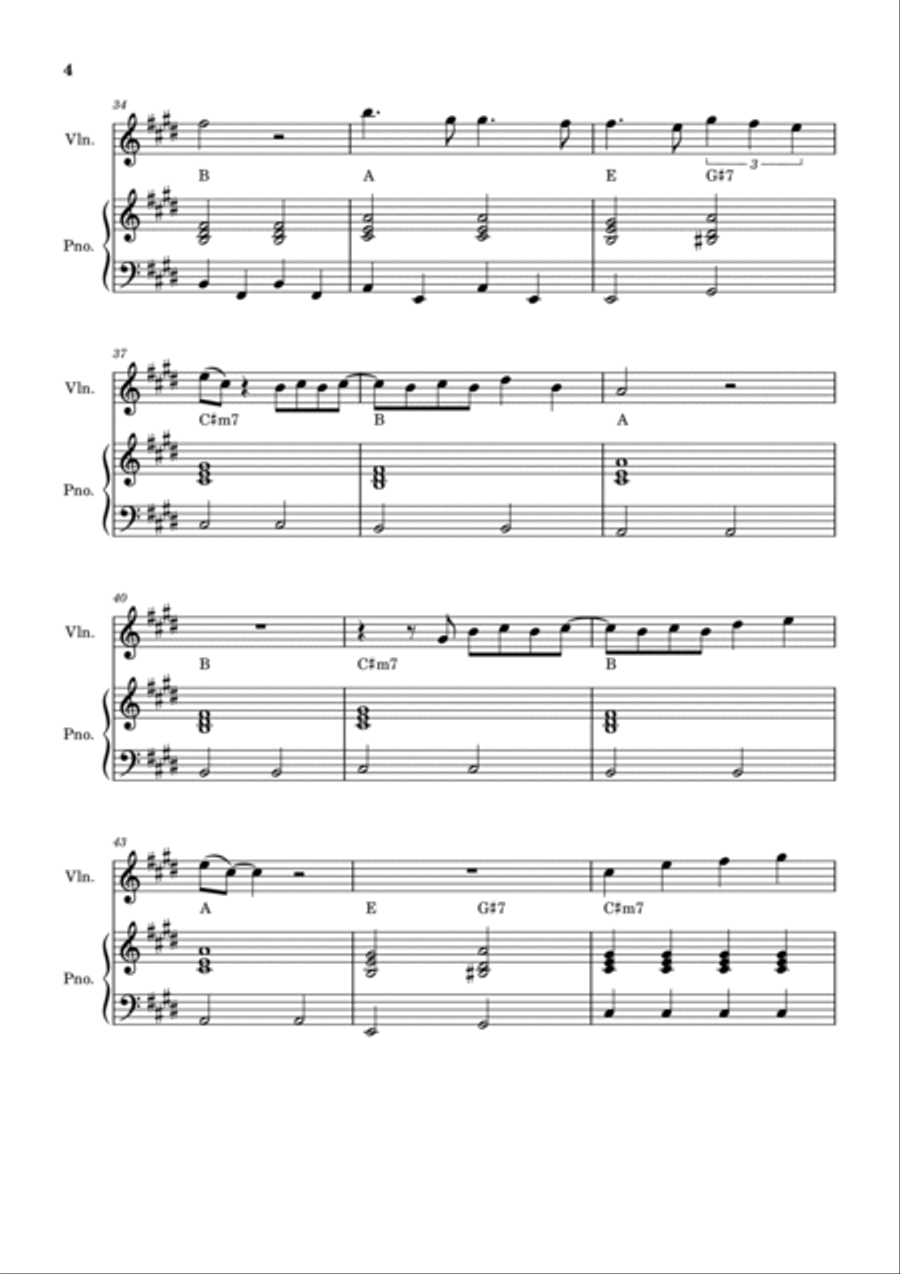Hold On Violin Solo scores gallery preview page 4
