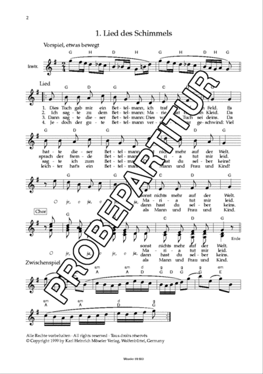 Tierlieder an der Krippe Children's Choir scores gallery preview page 3