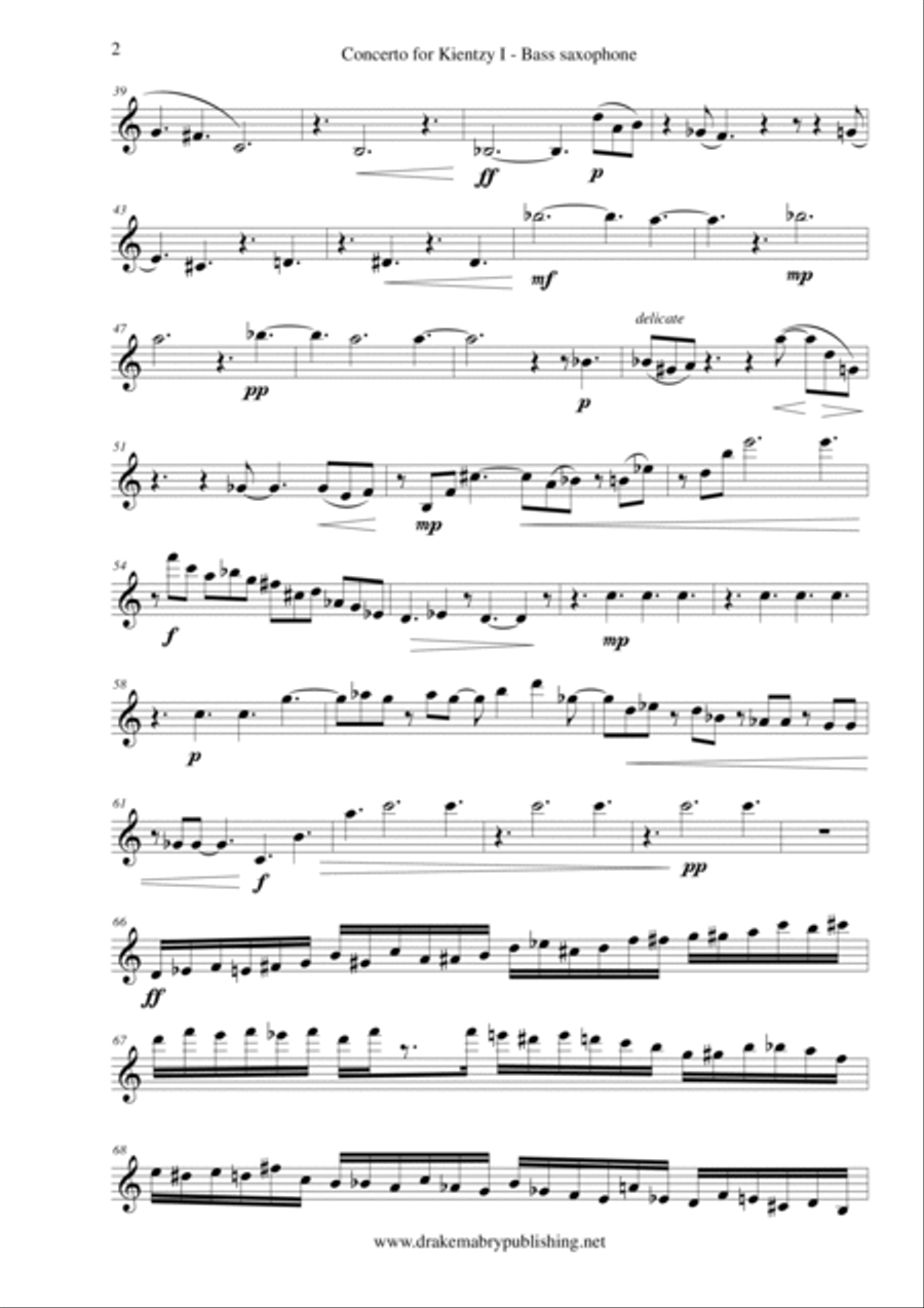 Concerto for Kientzy (Parts) Chamber Orchestra scores gallery preview page 2