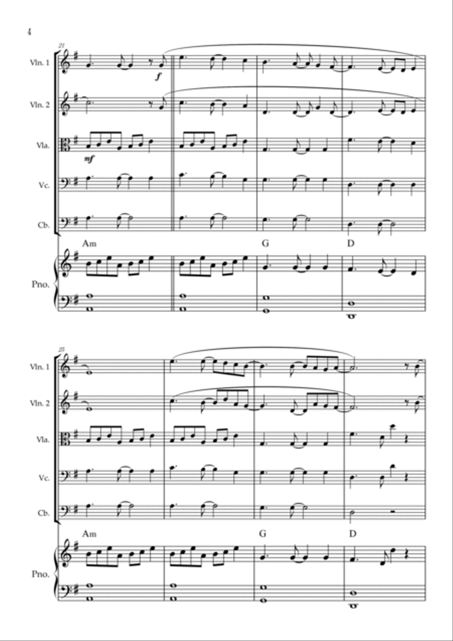 All Of Me String Quintet scores gallery preview page 4
