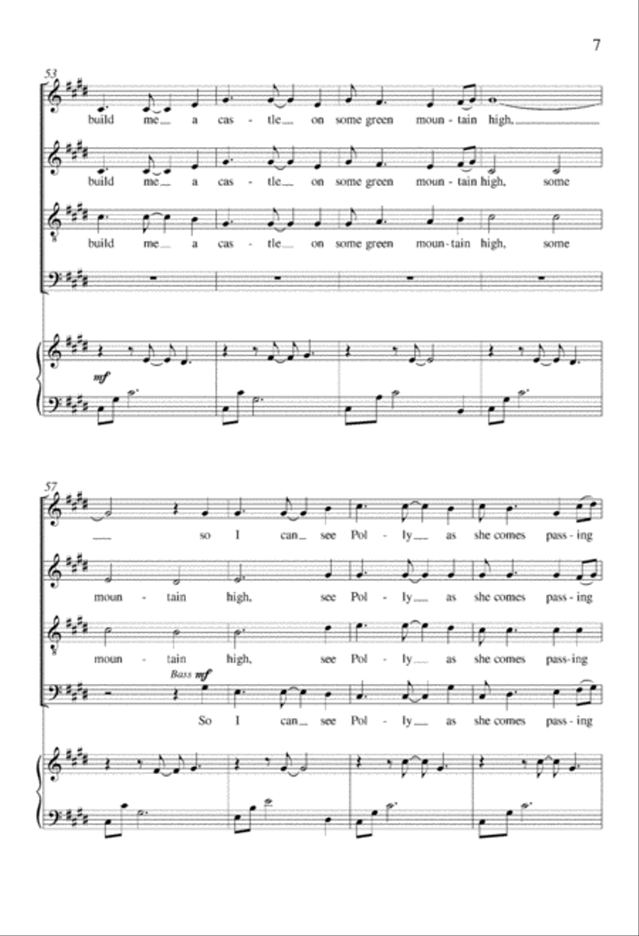 I Am a Weary Soldier 4-Part scores gallery preview page 7