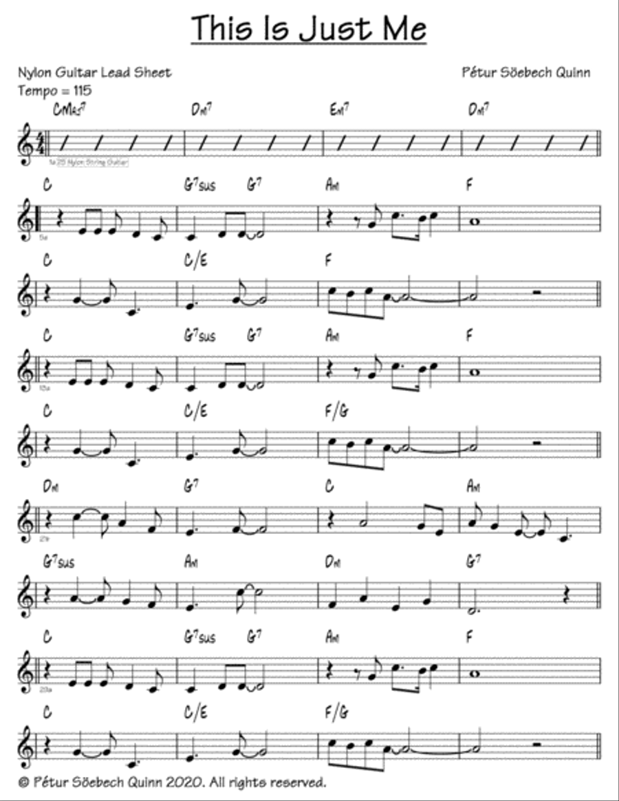 This Is Just Me This Is Just Me Electric Guitar scores gallery preview page 1