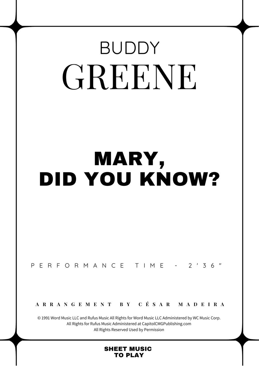 Mary, Did You Know? Mary, Did You Know? Brass Quartet scores gallery preview page 2