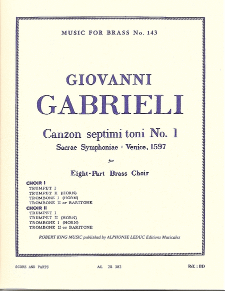 Canzon Septimi Toni No.1 - Brass Octet