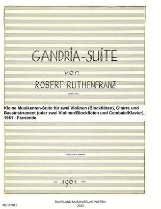 Book cover for Gandria Suite
