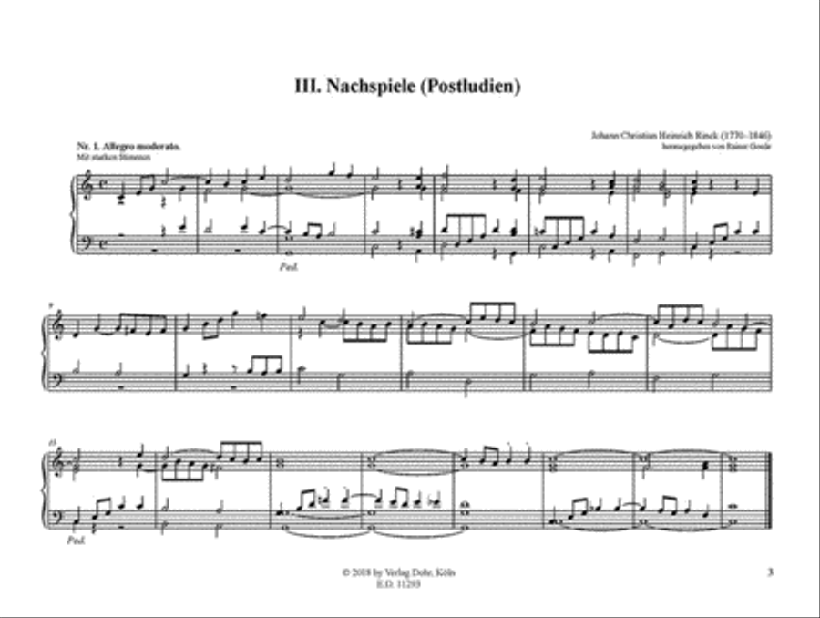 Sammlung von Vor- und Nachspielen für die Orgel zum Gebrauche beim öffentlichen Gottesdienste op. 129 -Band 3: Postludien (Nachspiele)- Organ scores gallery preview page 2