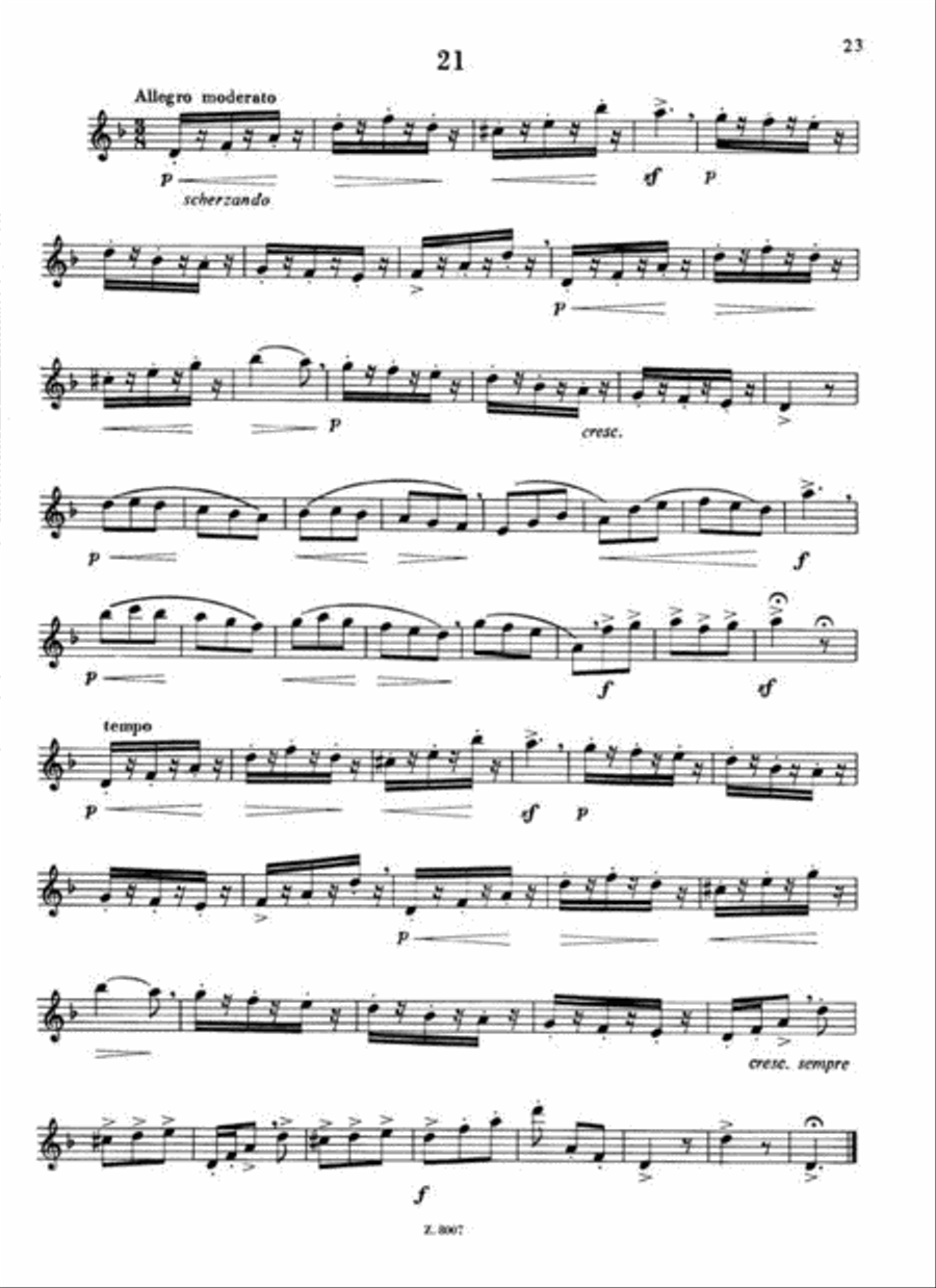30 leichte und fortgeschrittene Etüden für Flöte Flute Solo scores gallery preview page 2