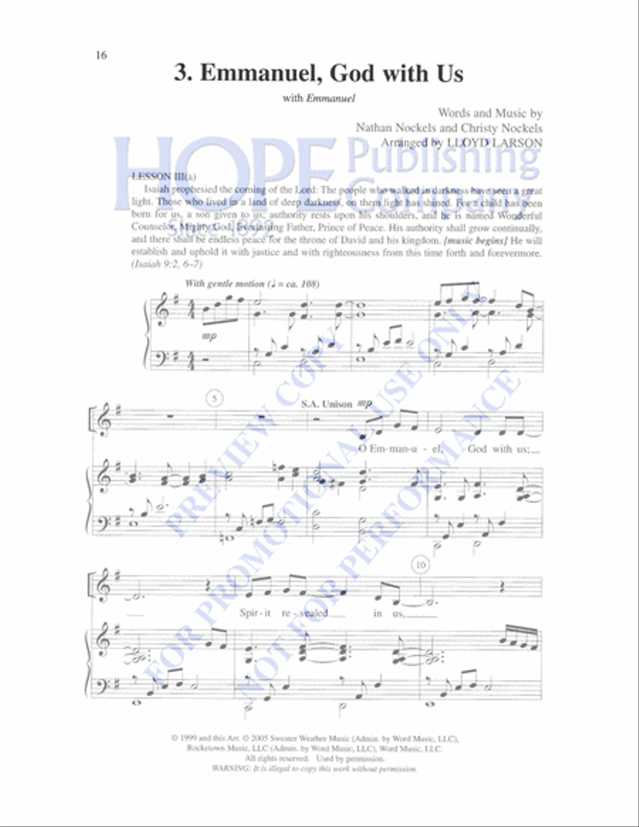 Emmanuel 4-Part scores gallery preview page 20