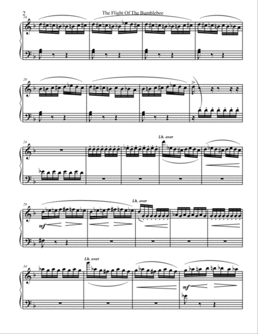 Flight Of The Bumblebee School and Community scores gallery preview page 2