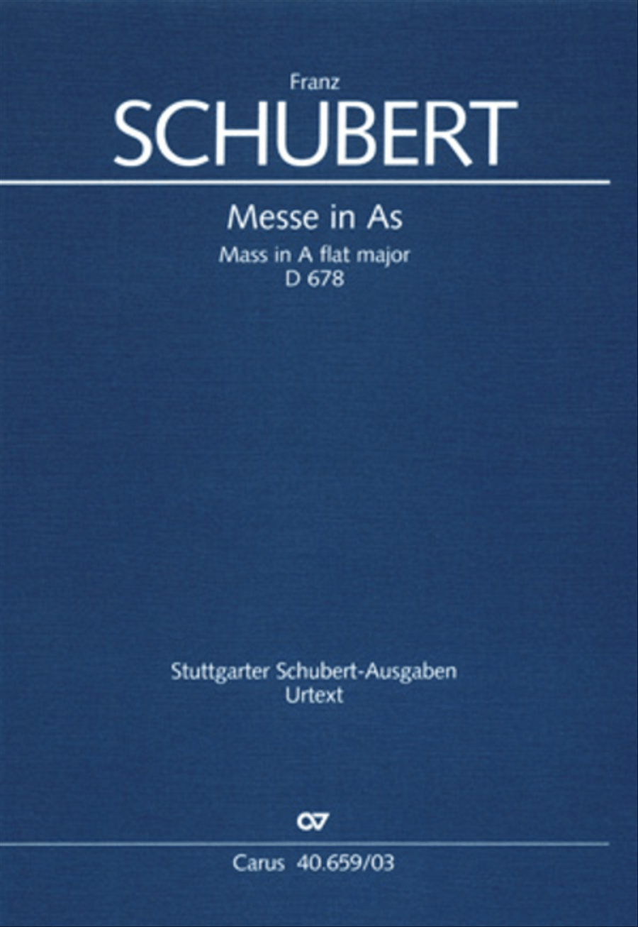 Mass in A flat major (Messe in As) 4-Part scores gallery preview page 1