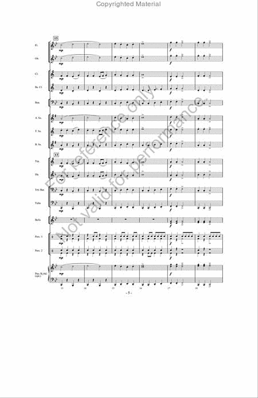 When Santa's Away, The Elves Will Play! Concert Band scores gallery preview page 4
