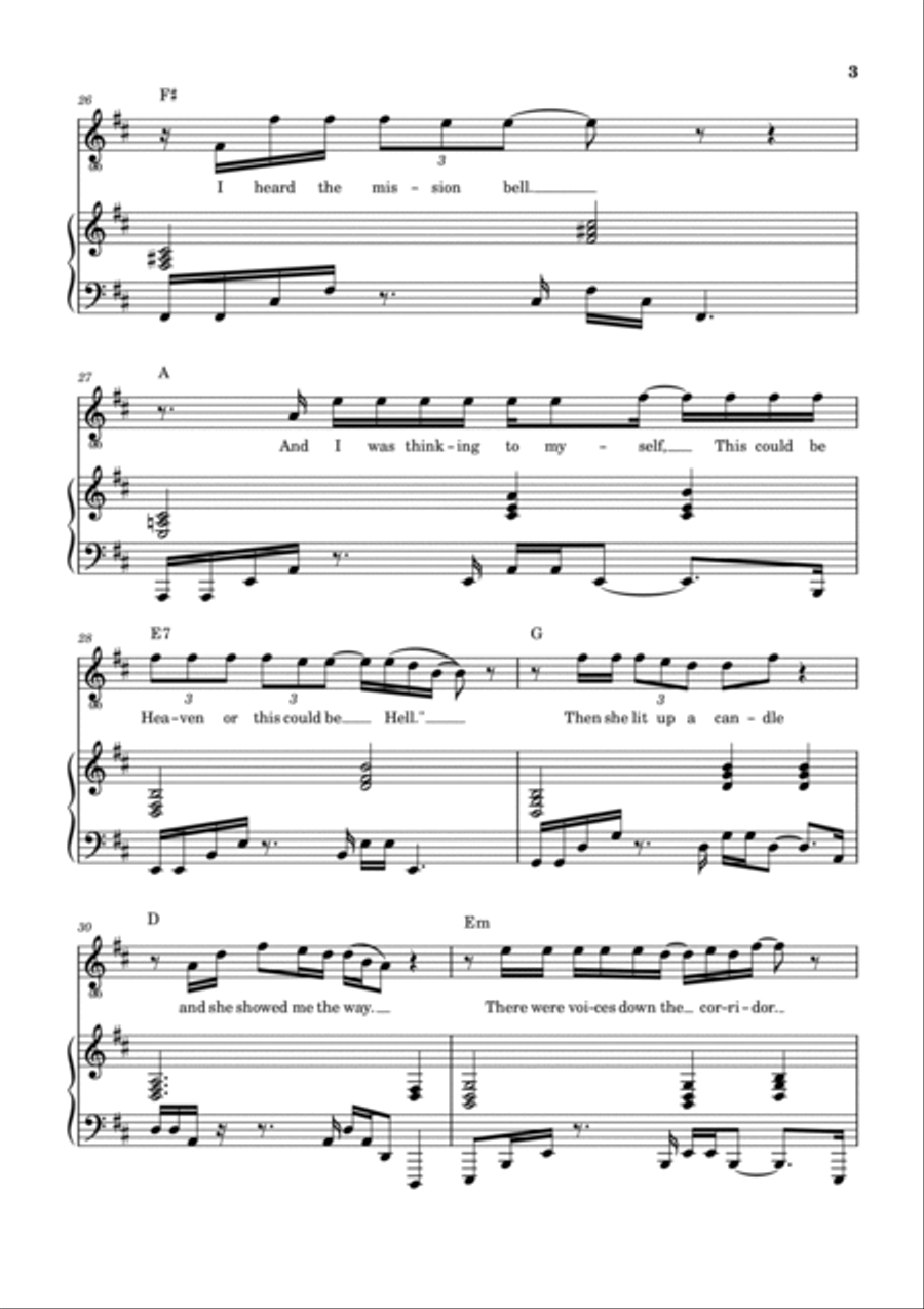 Hotel California Voice scores gallery preview page 4