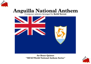 Book cover for Anguillian National Anthem for Brass Quintet MFAO World National Anthem Series