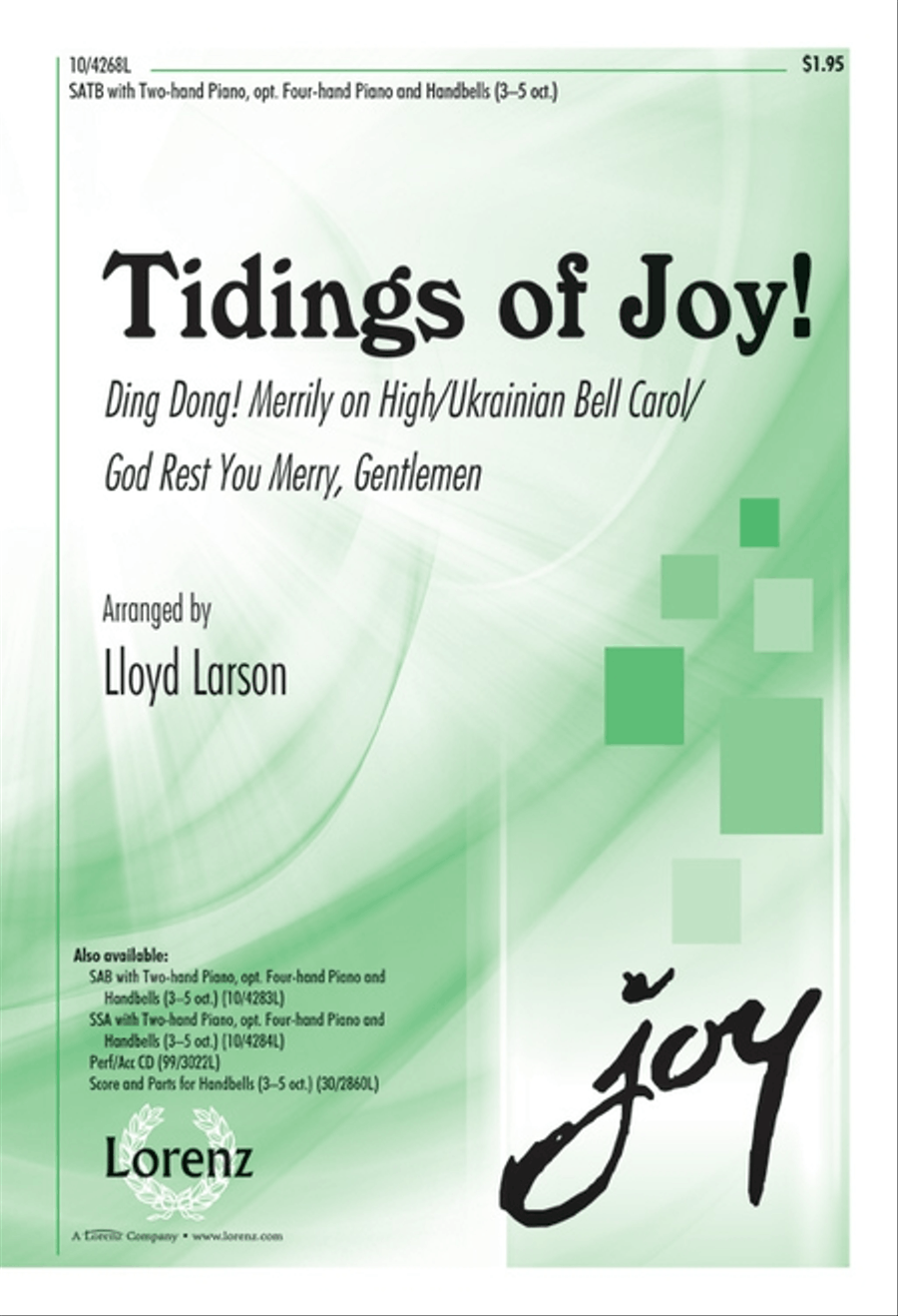 Tidings of Joy! 4-Part scores gallery preview page 1