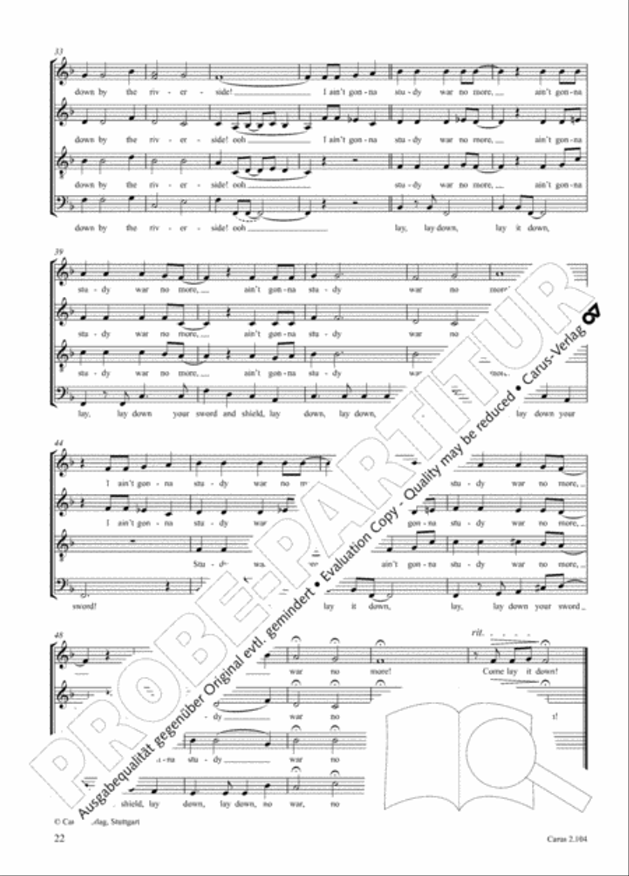 Hallelujah. Gospels and Spirituals for mixed choir Mixed Choir scores gallery preview page 13