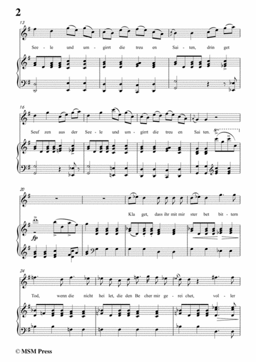 Schubert-Florio,Op.124 No.2,in G Major,for Voice&Piano image number null