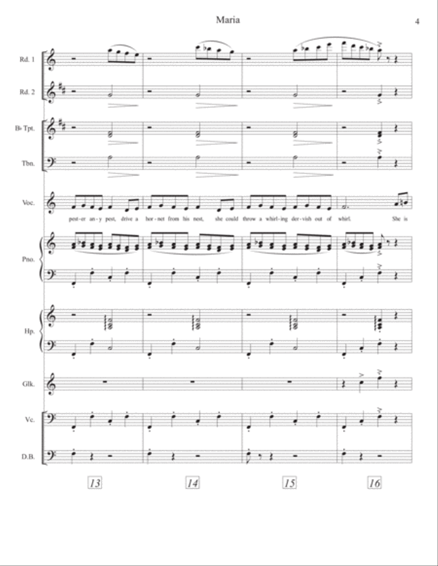 Maria - Score Only Large Ensemble scores gallery preview page 5