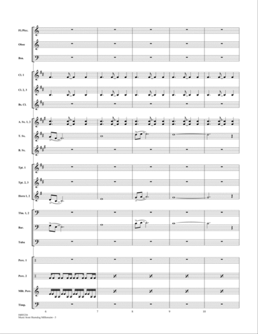 Music from Slumdog Millionaire - Full Score Score scores gallery preview page 3