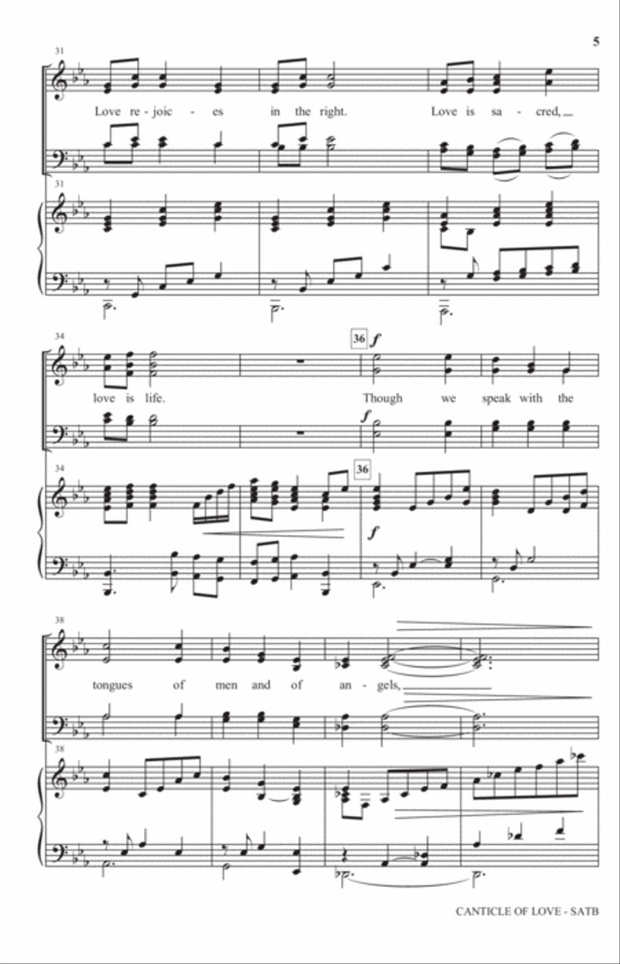 Canticle Of Love 4-Part scores gallery preview page 4