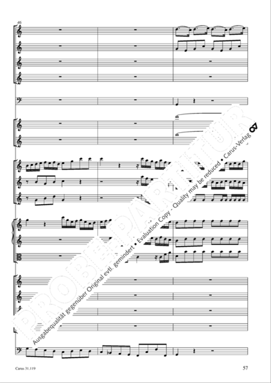 Praise the Lord, O Jerusalem (Preise, Jerusalem, den Herrn) 4-Part scores gallery preview page 58