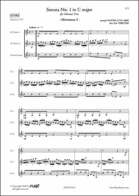 Sonata No. 1 In C Major - Mvt 2