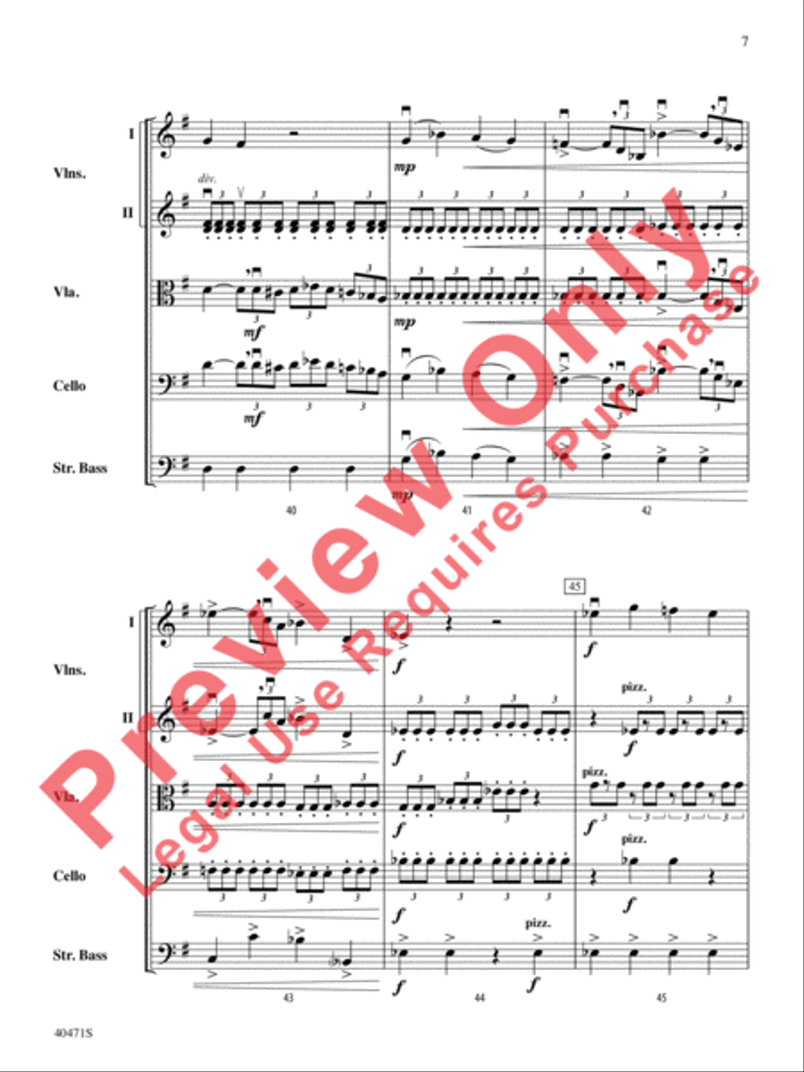 Sonata Pathetique String Orchestra scores gallery preview page 8