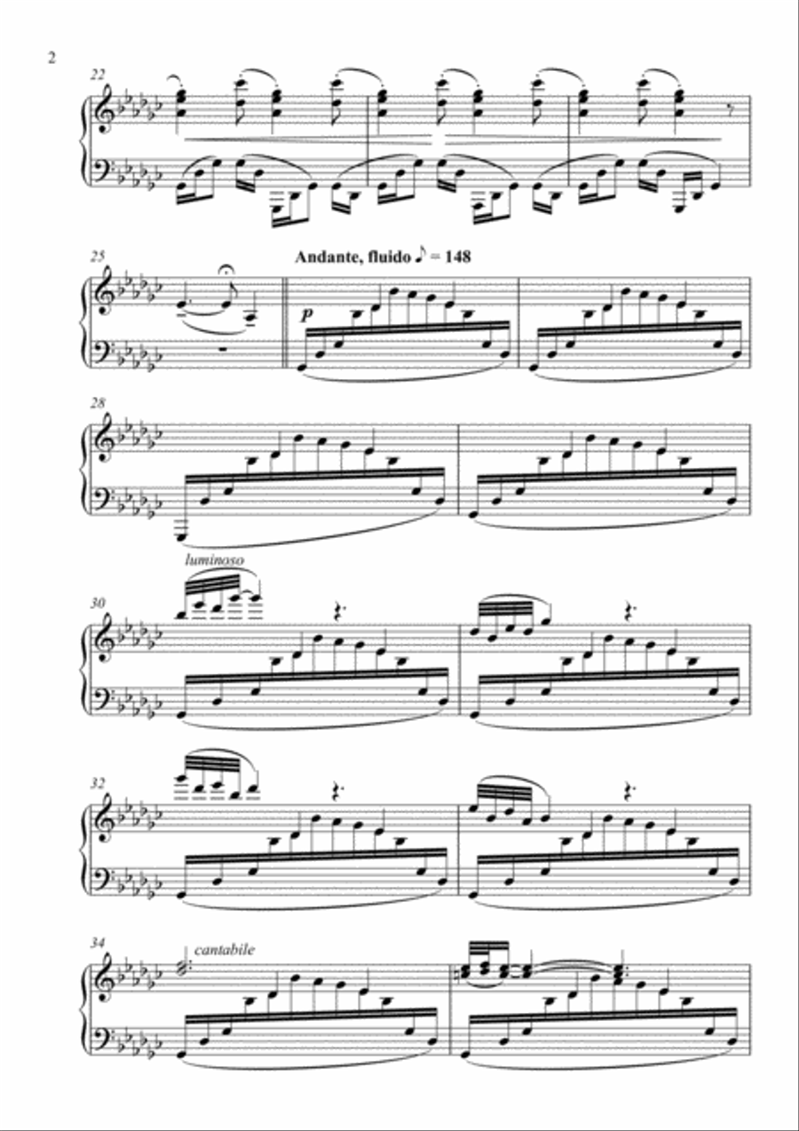 Ciclo das Águas (Water Cycle) - Piano Solo Piano Solo scores gallery preview page 5