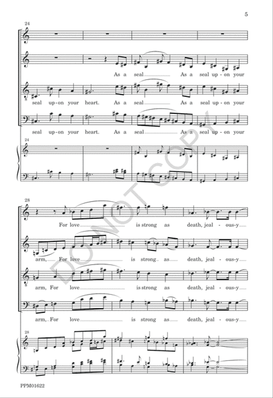 My Beloved Is Mine 4-Part scores gallery preview page 8