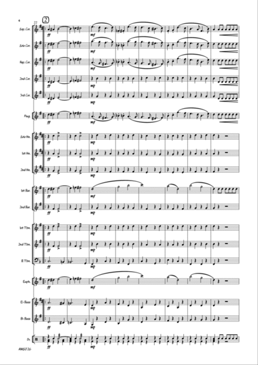 Post Dispatch - Brass Band March Brass Band scores gallery preview page 6