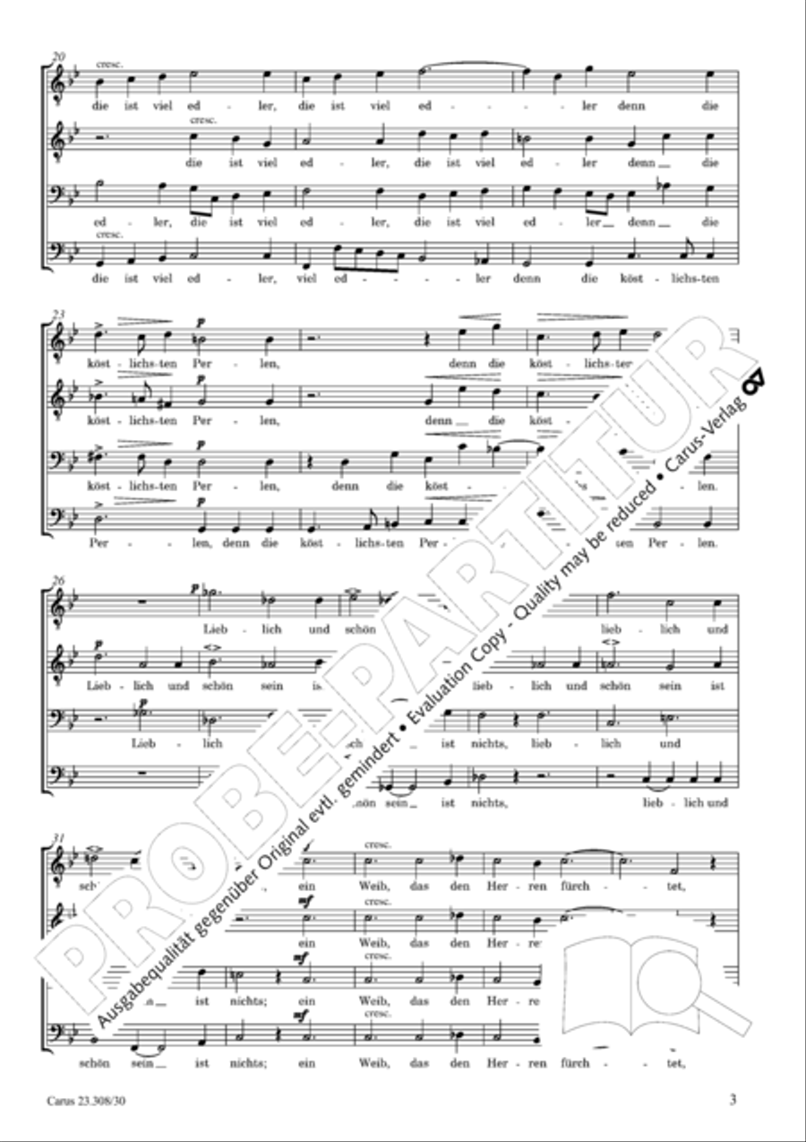 Blessed are all those who fear God (Wohl dem, der den Herren furchtet) SSAATTBB scores gallery preview page 4