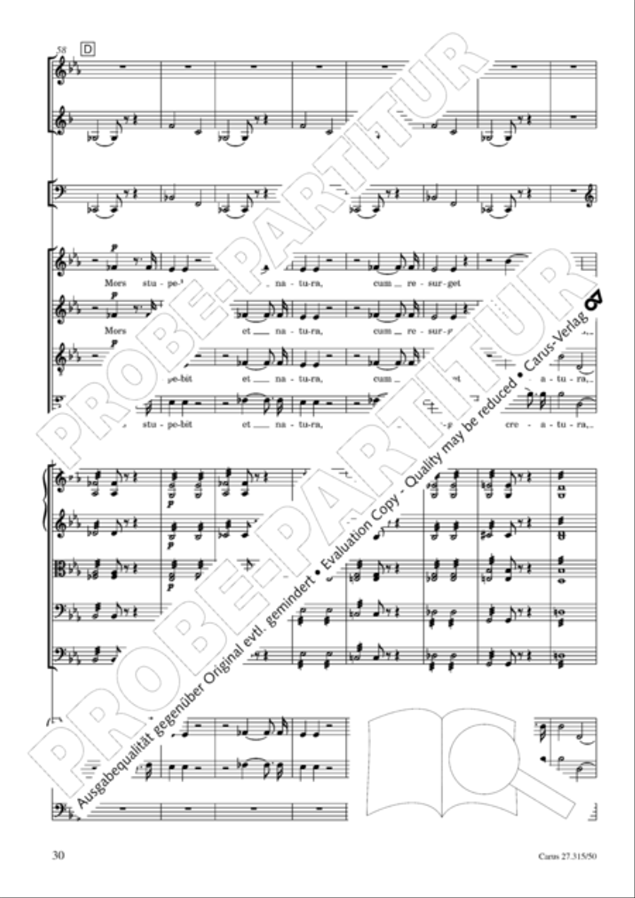 Requiem in C major 4-Part scores gallery preview page 33