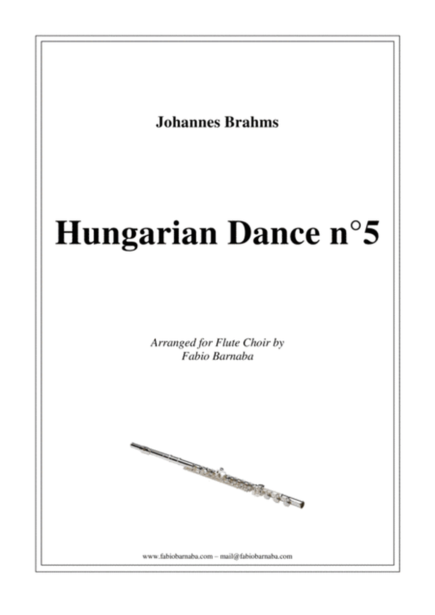 Hungarian Dance n°5 - for Flute Choir image number null