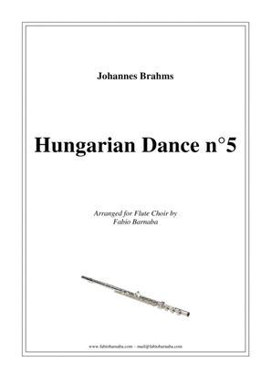 Book cover for Hungarian Dance n°5 - for Flute Choir