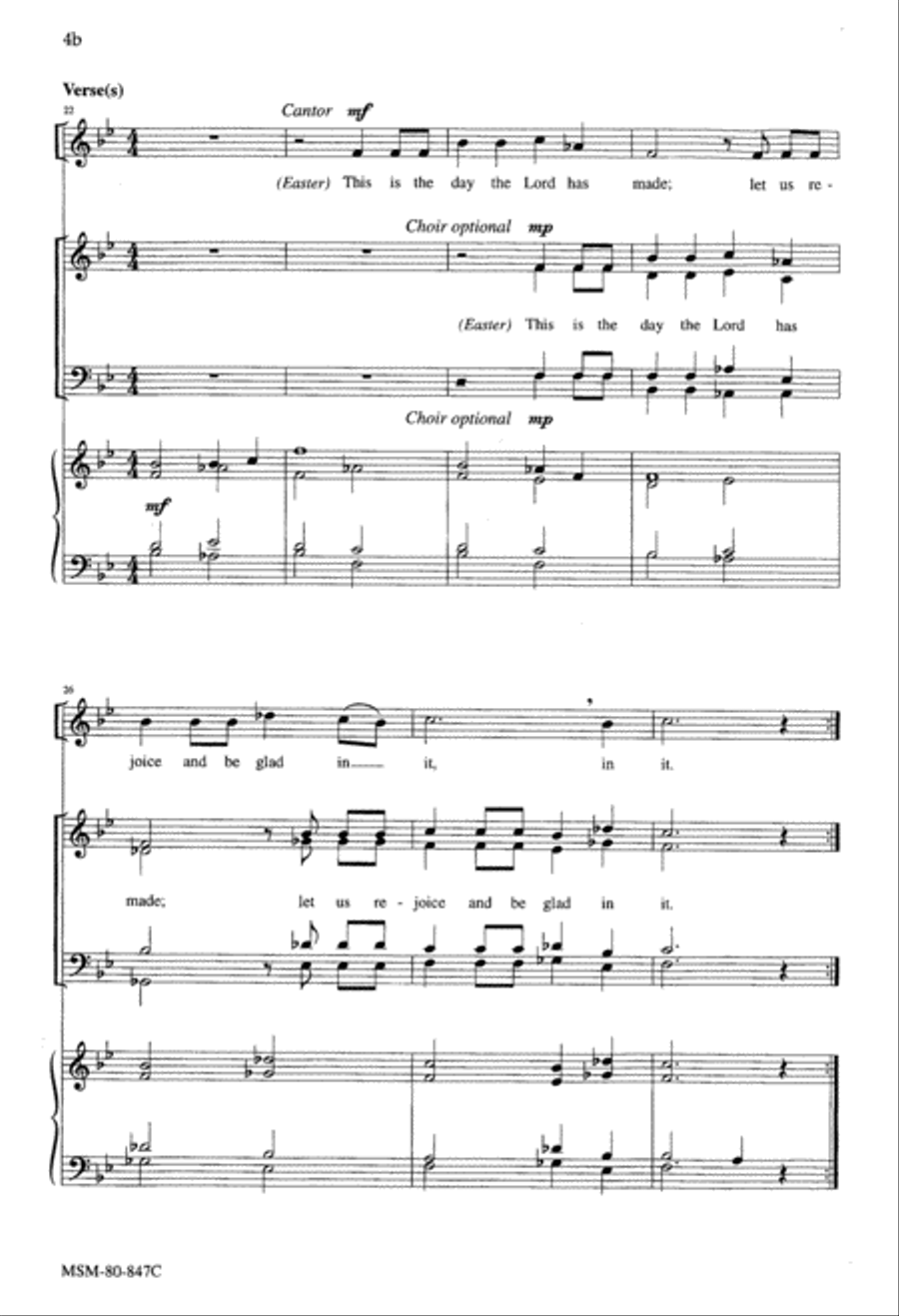 Festival Alleluia (Downloadable Optional Verses for Easter, Ascension, Pentecost) Choir scores gallery preview page 2