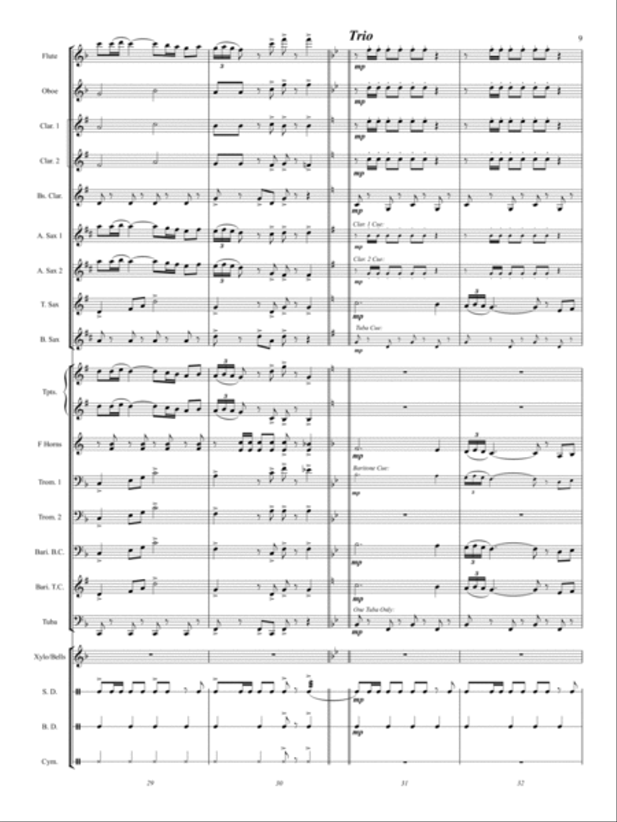 Pan American Concert Band scores gallery preview page 9