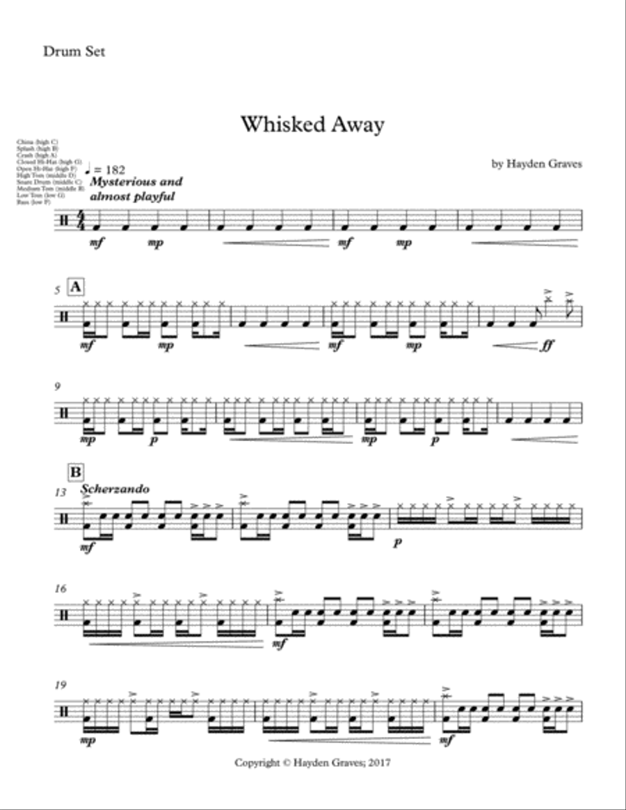 Whisked Away Whisked Away Percussion Ensemble scores gallery preview page 5