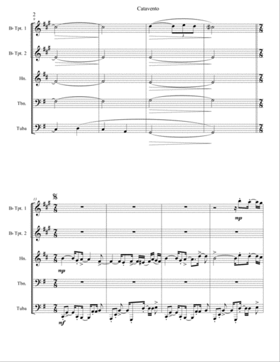 Catavento Brass Ensemble scores gallery preview page 2