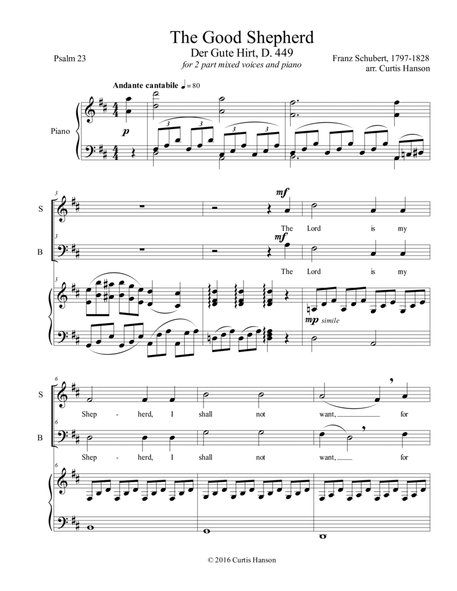 The Good Shepherd (SB) 2-Part scores gallery preview page 1